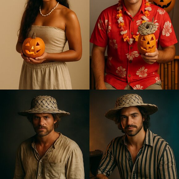 Tropical Straw Party Hat – New, Adult Size - Picture 7 of 8